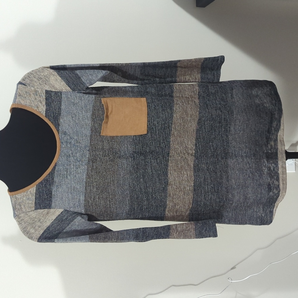 Brown and Gray Dress